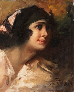 Pobbiati Mario - The pink bow