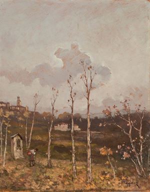 Gignous Lorenzo - The votive shrine towards Lake Maggiore