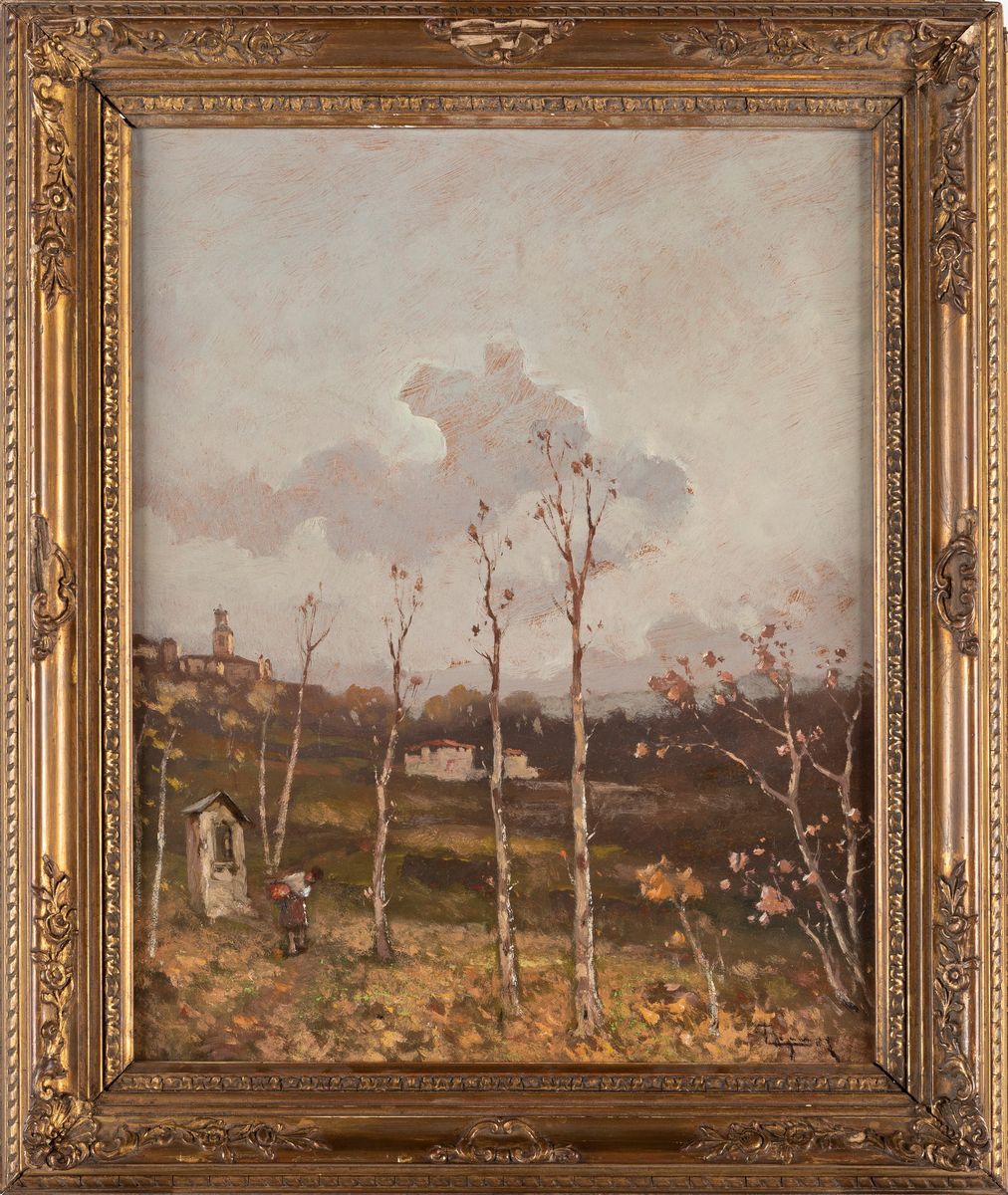 Lorenzo Gignous - L'edicola Votiva Verso il Lago Maggiore