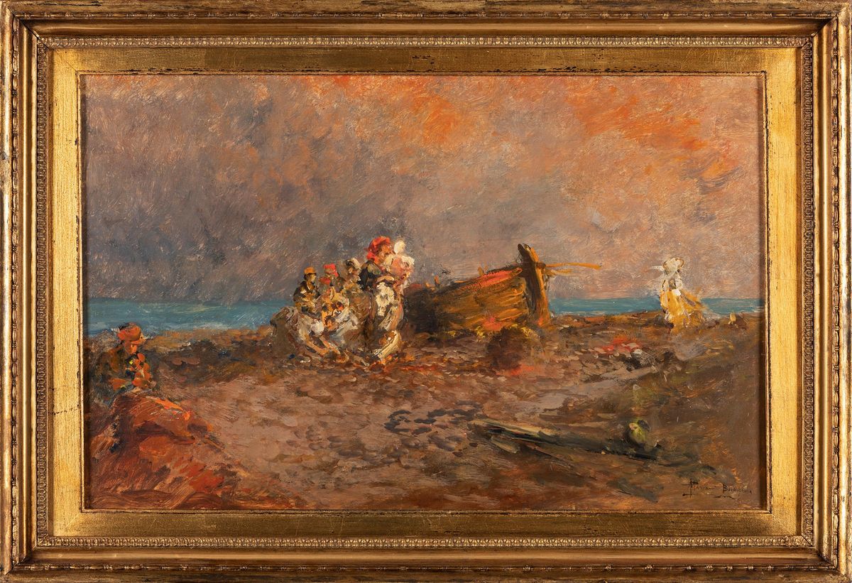 Pompeo Mariani - Spiaggia a Bordighera