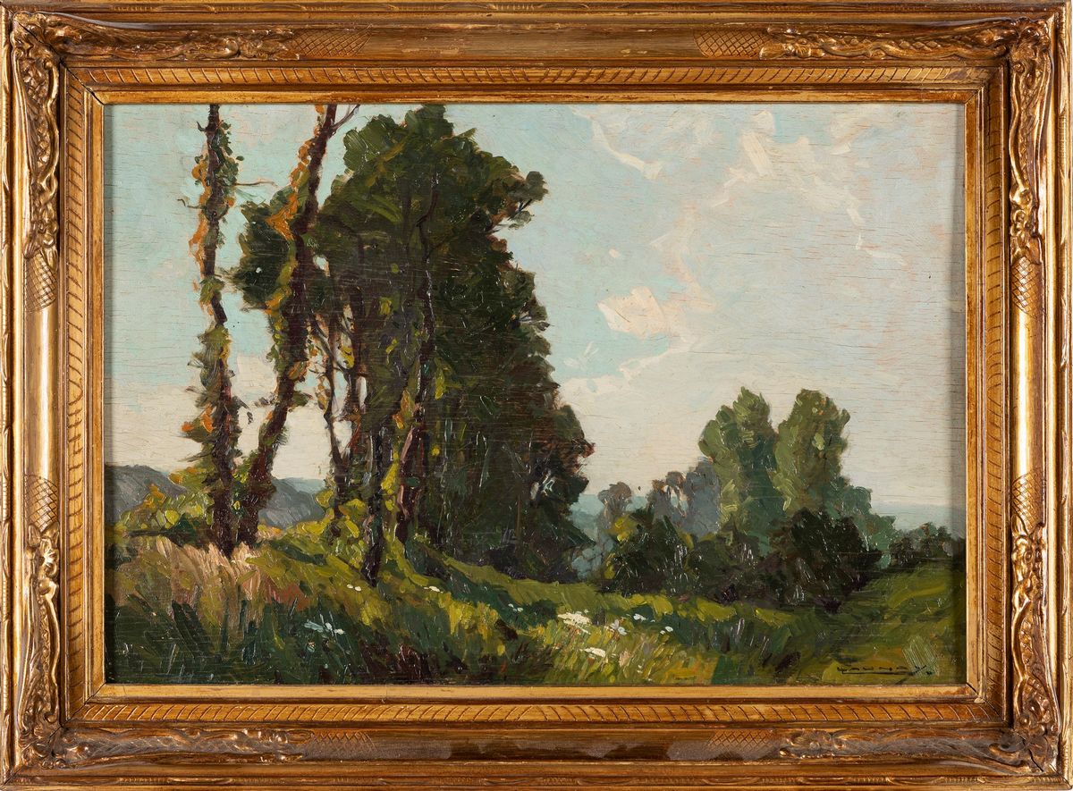 Léon Launay - Paesaggio Francese
