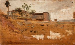 Borrani Odoardo - Cottage in the hills