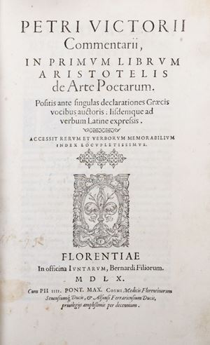 Commentarii, in primum librum Aristotelis De arte poetarum