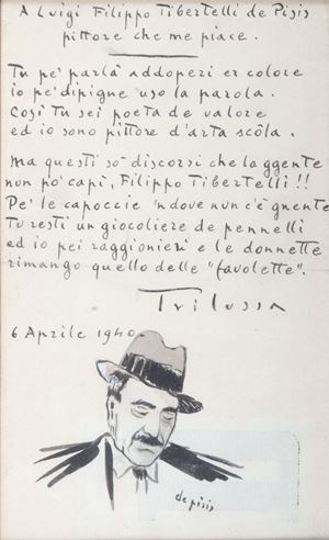 Trilussa [Carlo Alberto Salustri] - A Luigi Filippo Tibertelli de Pisis pittore che me piace