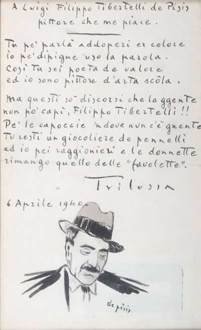 A Luigi Filippo Tibertelli De Pisis Pittore che Me Piace