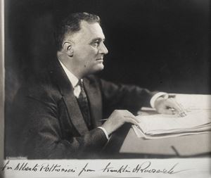 Franklin Delano Roosevelt  - Foto con dedica