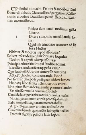 Incunabolo - Bernardus Claravallensis - Meditationes