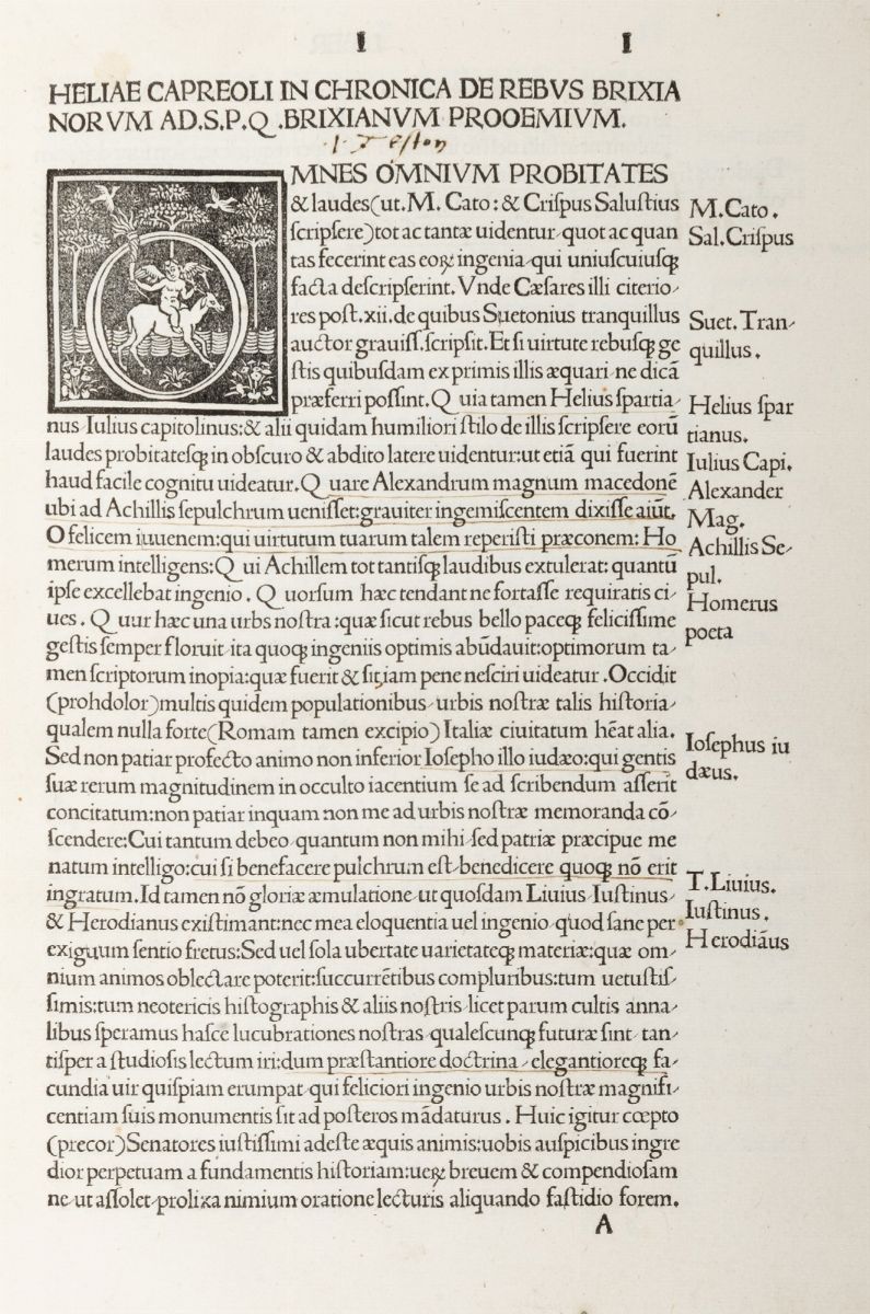 Helias Capreolus - Chronica De Rebus Brixianorum