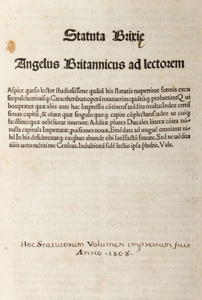 Statuta Brixie