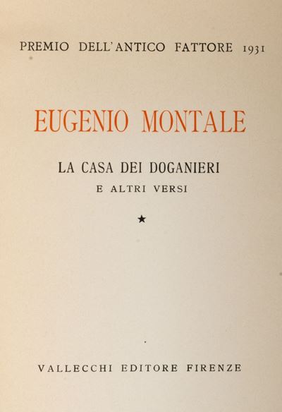 La Casa dei Doganieri e Altri Versi