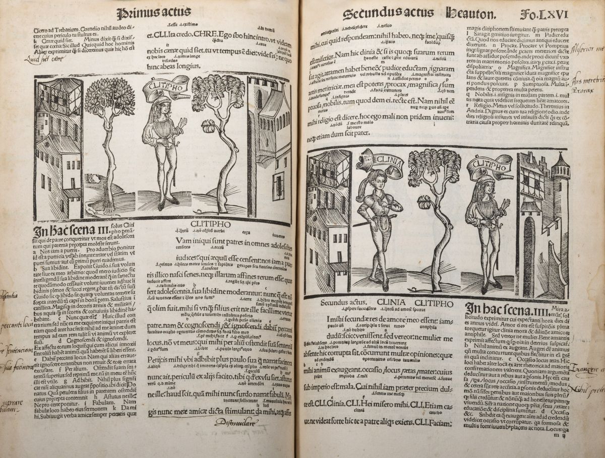 Publio Terenzio Afro - Comoediae. Cum Directorio Vocabulorum. Glossa Interlineari, Et Commentarii...