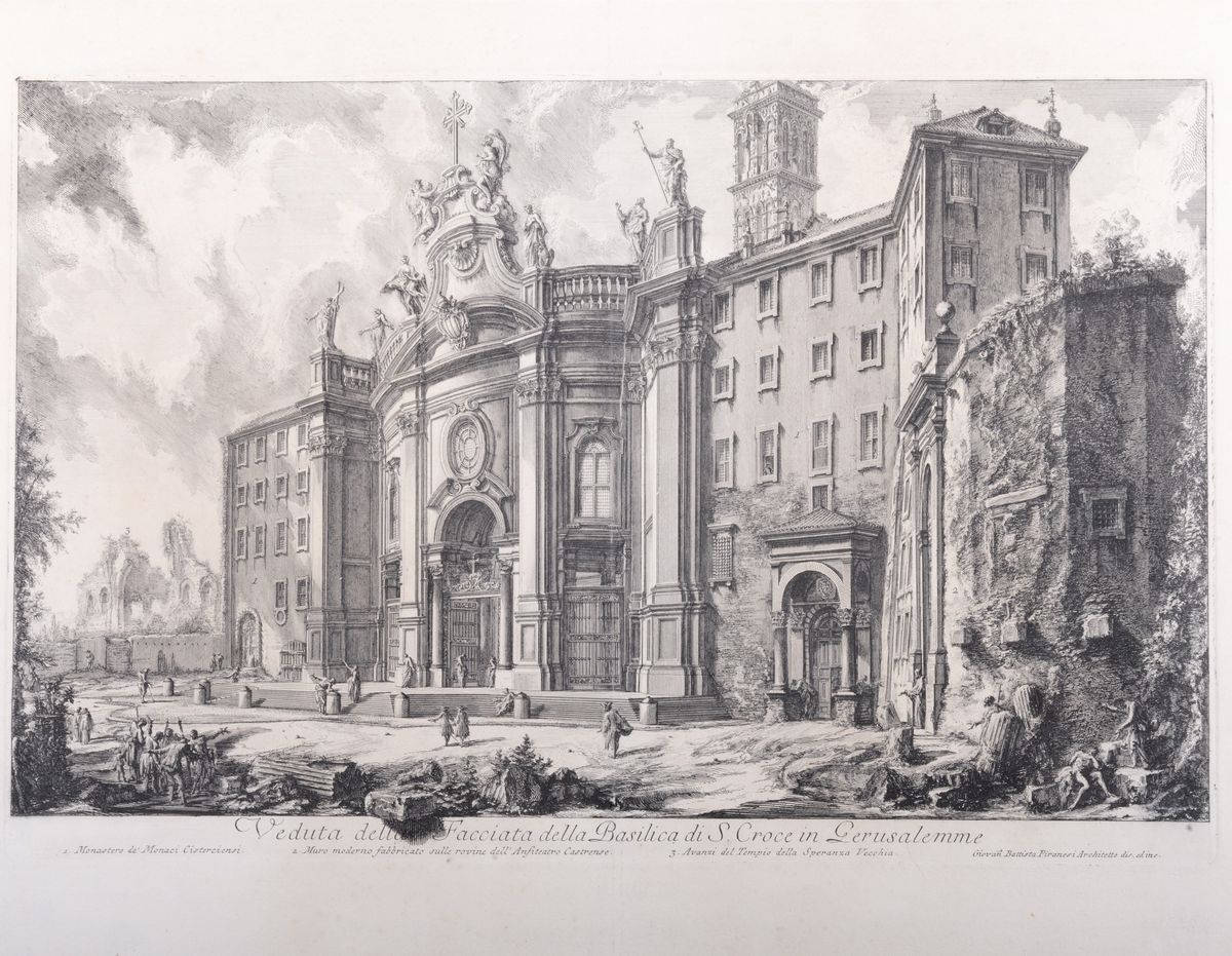 Piranesi, Giovanni Battista - Veduta della Facciata della Basilica di S ...