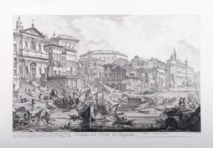 Veduta del Porto di Ripetta