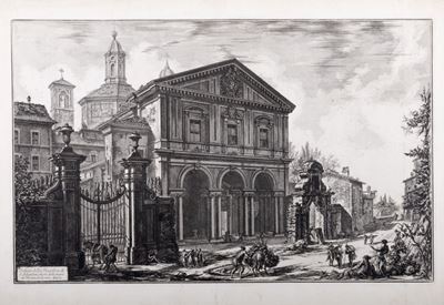 Veduta della Basilica di S. Sebastiano Fuori delle Mura di Roma, su la Via Appia