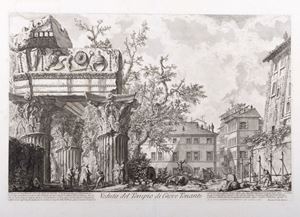 View of the thundering temple of Jupiter