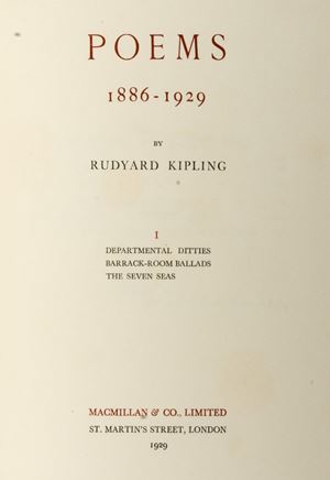 Kipling, Rudyard - Poems