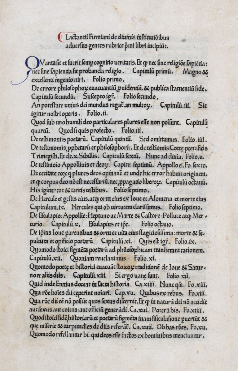 Lactantius, Lucius Coelius Firmianus - Opera