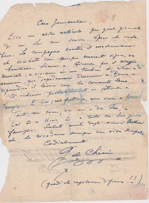 Giorgio de Chirico - Carteggio