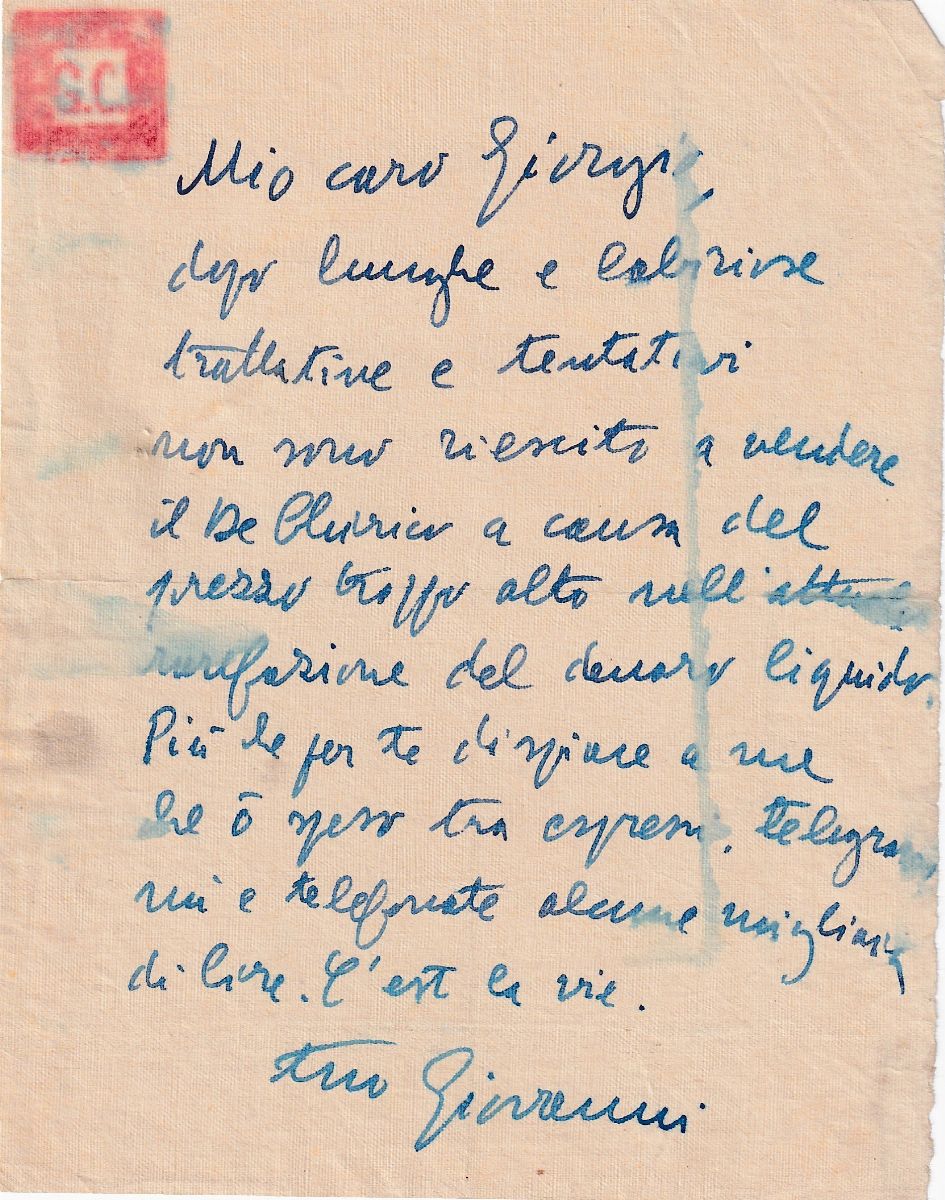 Giorgio De Chirico - Carteggio