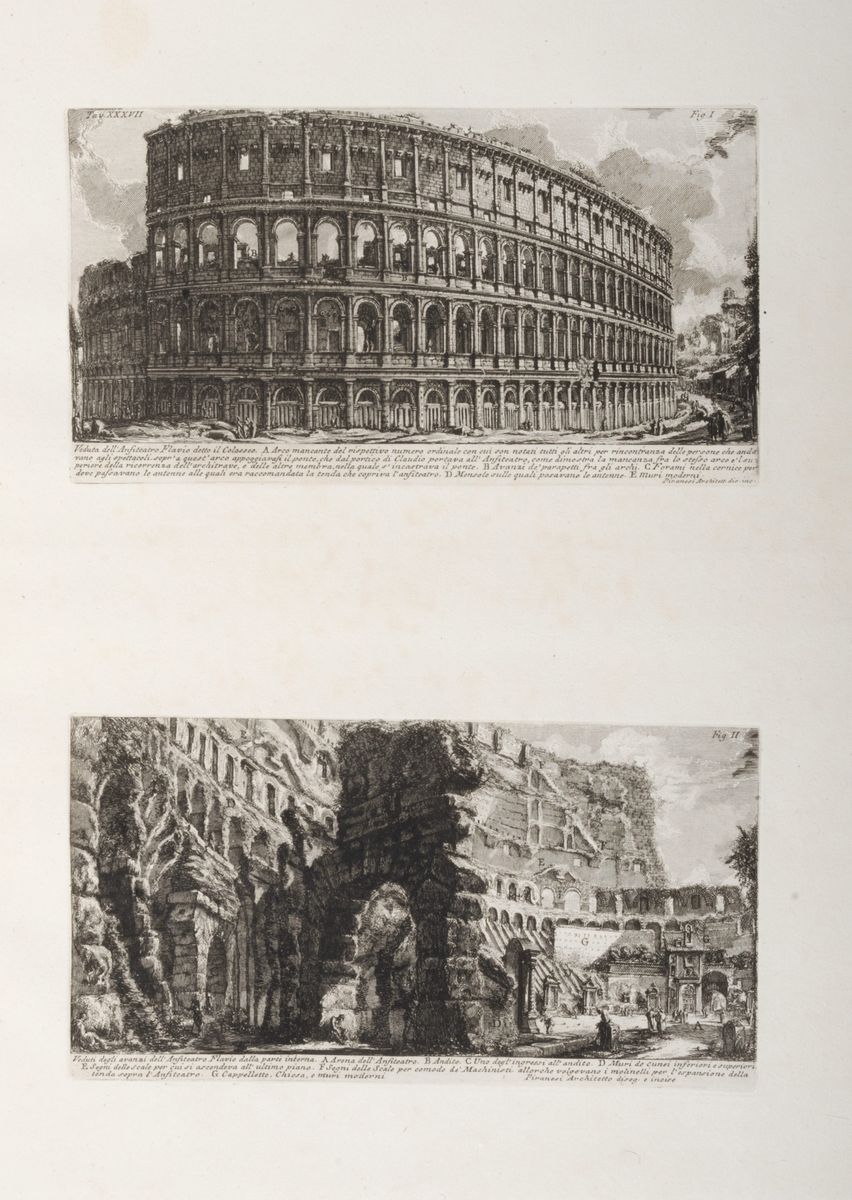 Giovanni Battista Piranesi - Le Antichità Romane...divisa in Quattro Tomi - della Magnificenza Et...