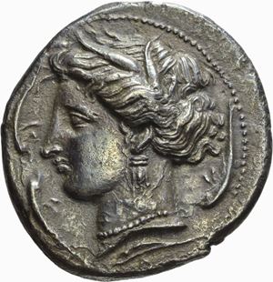 Sicilia, Siculo-Punica - Siculo-punica, TETRADRAMMA, Emissione: 320-300 a.C.