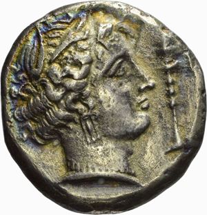 Sicilia, Siculo-Punica - Siculo-punica, TETRADRAMMA, Emissione: 320-300 a.C.
