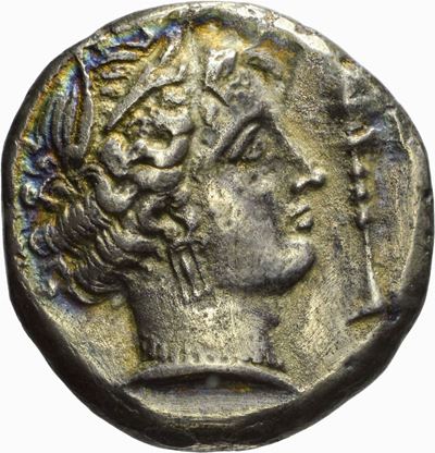 Sicilia, Tetradramma Siculo-Punico, Emissione: 320-300 a.C.