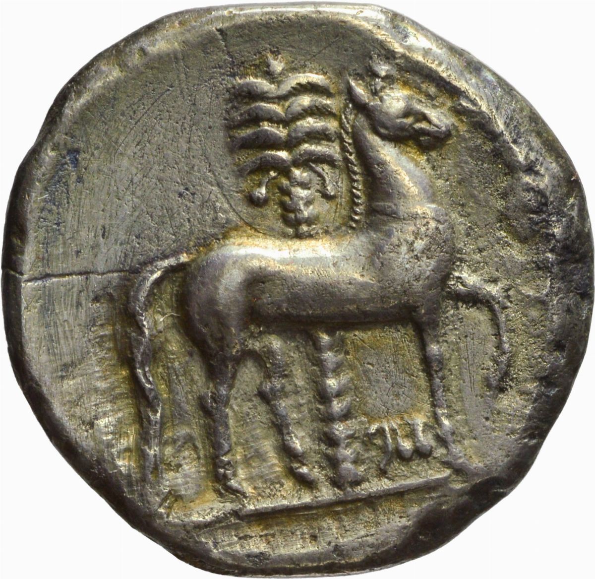 Sicilia, Siculo-punica - Sicilia, Tetradramma Siculo-Punico, Emissione: 320-300 a.C.