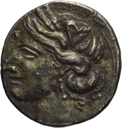 Moneta di Cartagine, Shekel 1/4, emissione 220-210 a.C.