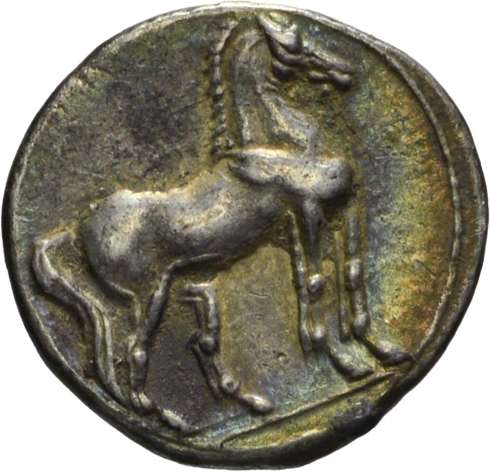 Zeugitana - Cartagine, Shekel 1/4, Emissione: 220-210 a.C., Metallo: Argento
