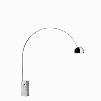 Arco, lampada da terra in marmo e acciaio inox, 1962