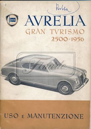 Use and maintenance of the Lancia Aurelia Gran Turismo 2500