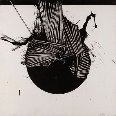 Trattenuto - acrilico su tavola (1970)