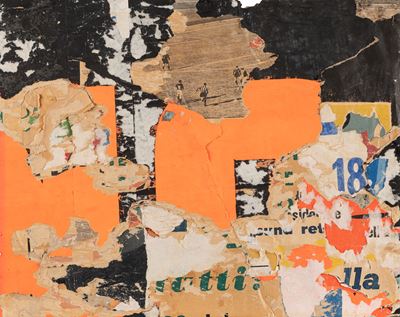 Il calcio - décollage su carta