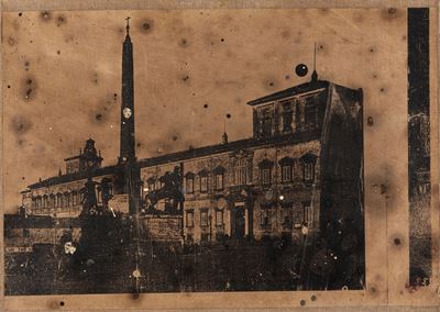 Senza titolo (tecnica mista su carta applicata su tela, 2001)