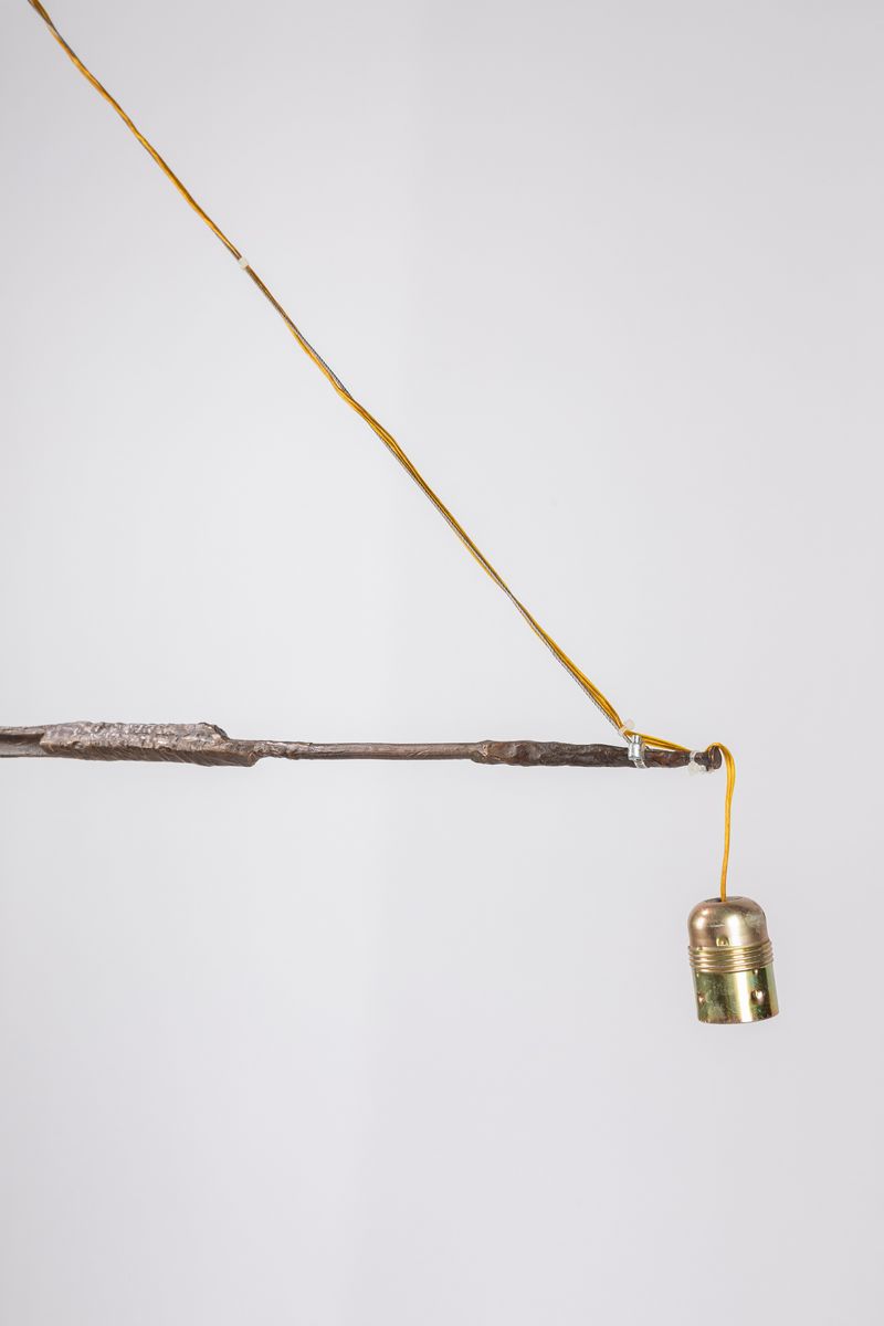 Franz West - Lampada a sospensione in bronzo del 1991
