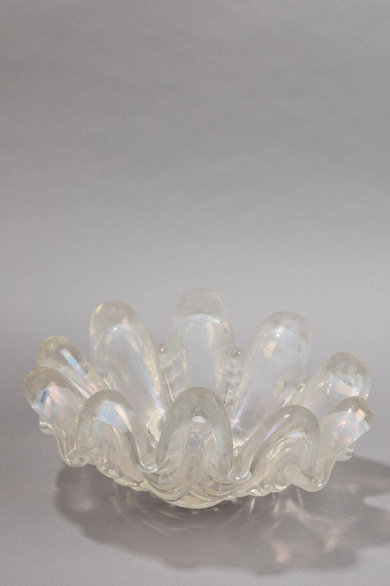Ercole Barovier - Centrotavola in vetro iridescente