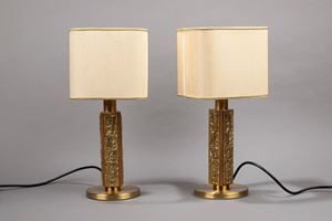 Frigerio Luciano - Coppia di lampade da tavolo