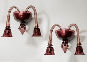 Coppia di lampade da muro