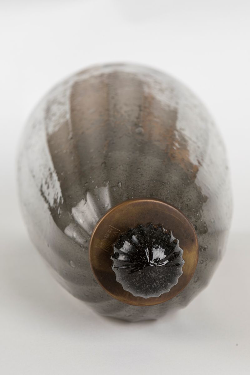 Carlo Scarpa - Coppia di lampade da muro in vetro cordonato con struttura in metallo