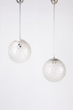 Two hanging lamps