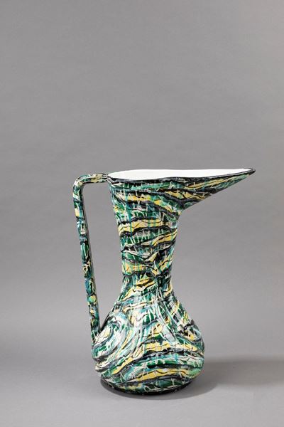 Grande brocca in ceramica smaltata