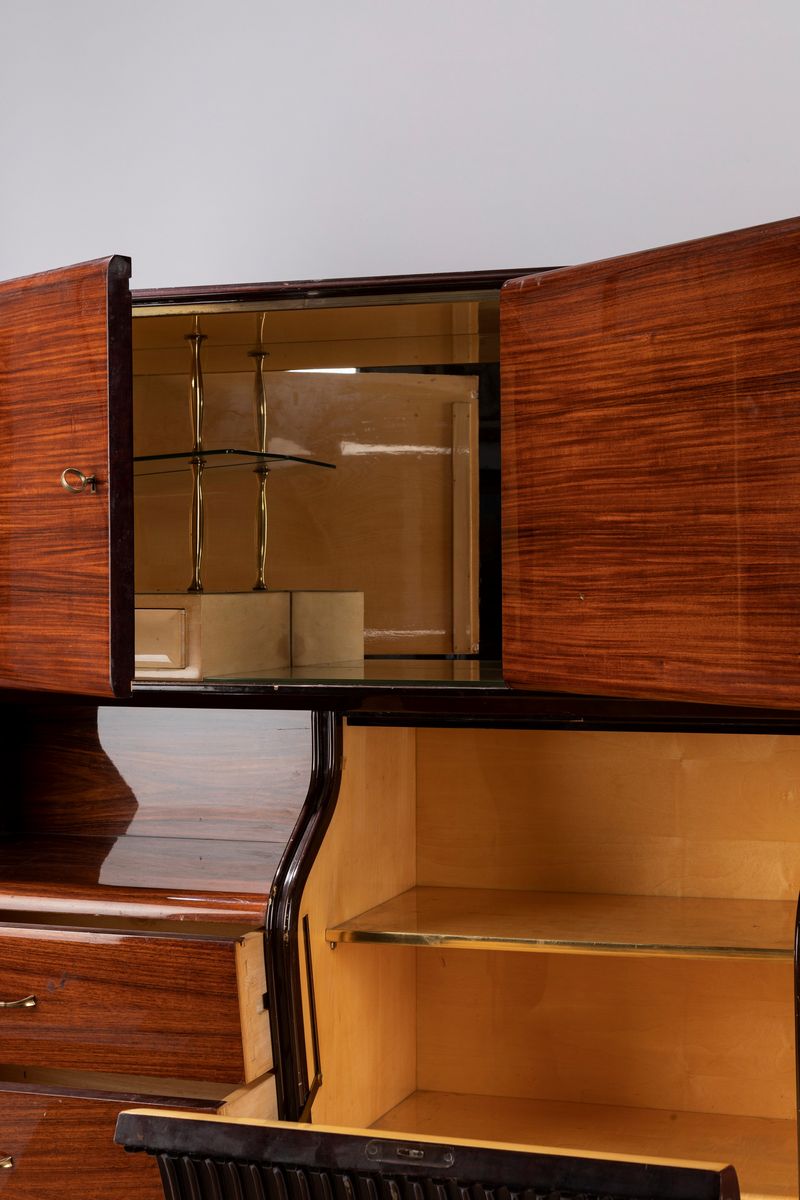 Osvaldo Borsani - Counter-buffet in legno massello e impiallacciato