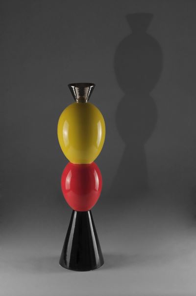Stoa - Totem in ceramica, h 72 cm, diam 18 cm, edizione limitata