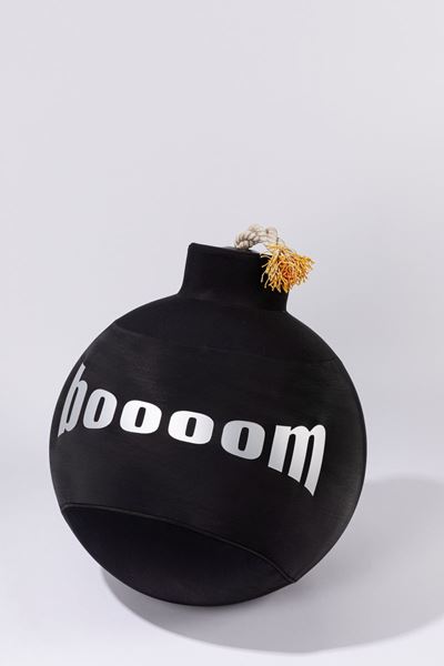 La Bum - Pouf imbottito in poliuretano con rivestimento lavabile