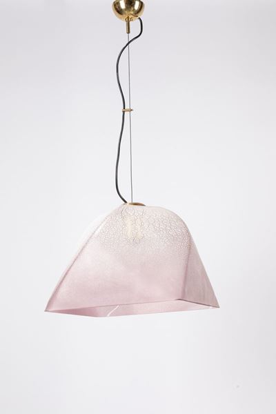Sospensione in vetro acidato rosa