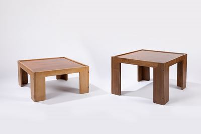 Due tavolini in legno, 1965
