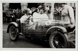 Fotografia alla VIII Mille Miglia del 1934 della Maserati 4CS 1100, #8 Taruffi/Bertocchi - 5° ass.
