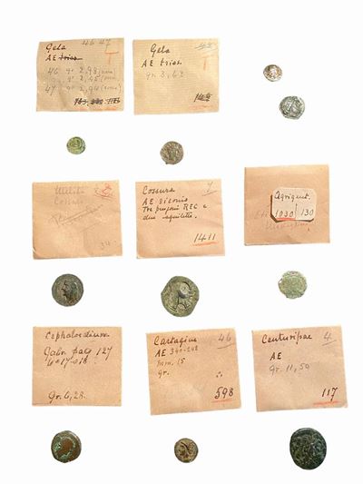 Lotto di 10 monete in bronzo del mondo greco e magno greco (Centuripae, Cartagine, Cephaloedium, ...
