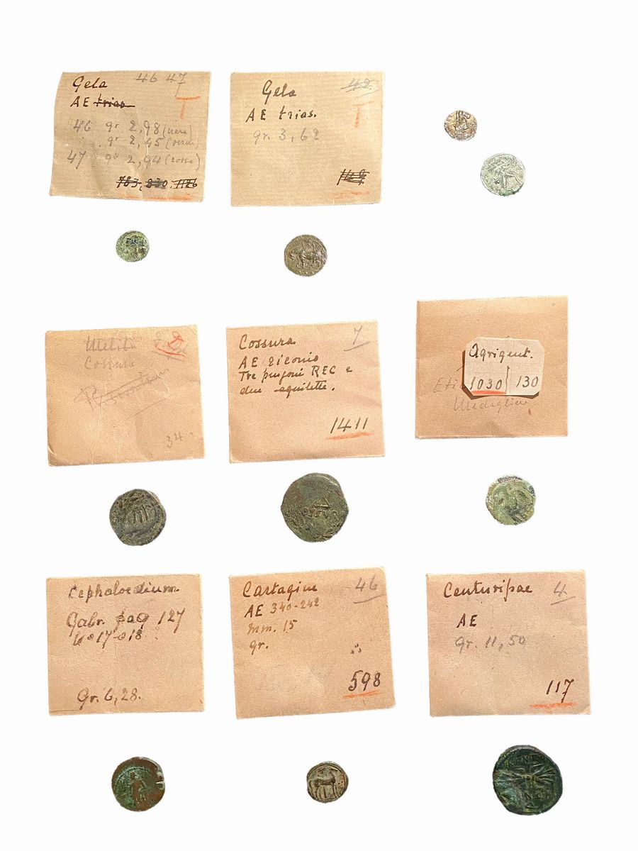 Lotto di 10 monete in bronzo del mondo greco e magno greco (Centuripae, Cartagine, Cephaloedium, ...